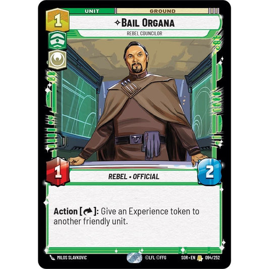 Image for Bail Organa - Rebel Councilor (094/252) (SOR) - Star Wars: Unlimited