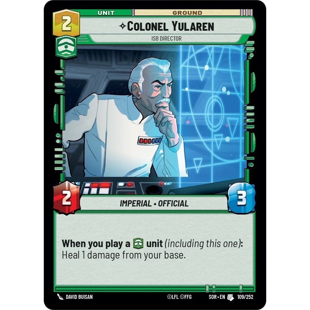 Image for Colonel Yularen - ISB Director (109/252) (SOR) - Star Wars: Unlimited