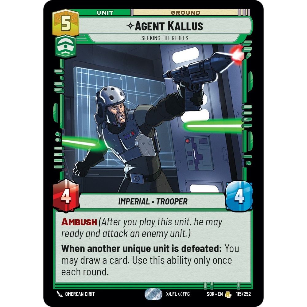 Image for Agent Kallus - Seeking the Rebels (115/252) (SOR) - Star Wars: Unlimited