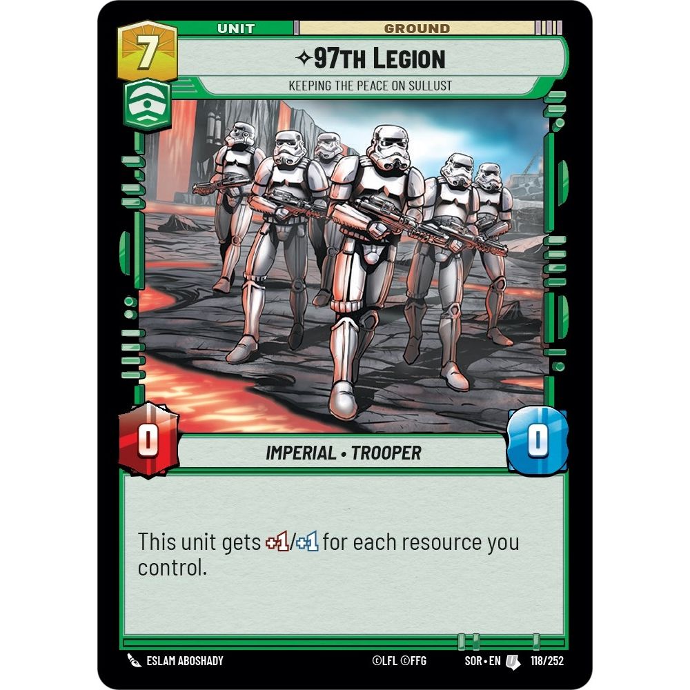 Image for 97th Legion - Keeping the Peace on Sullust (118/252) (SOR) - Star Wars: Unlimited