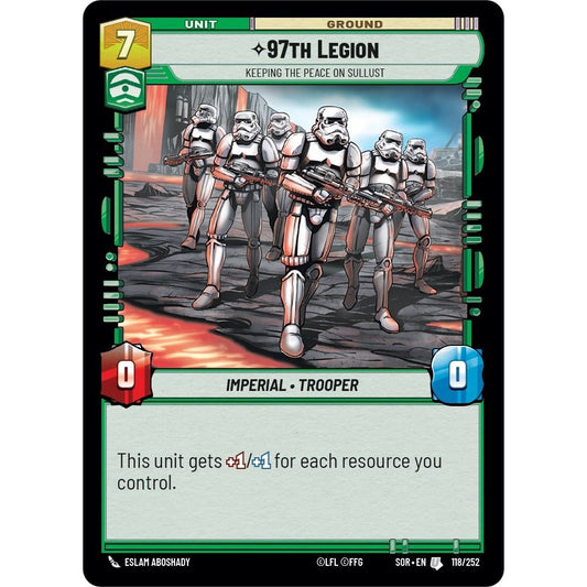 Image for 97th Legion - Keeping the Peace on Sullust (118/252) (SOR) - Star Wars: Unlimited