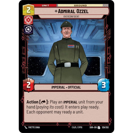 Image for Admiral Ozzel - Overconfident (129/252) (SOR) - Star Wars: Unlimited