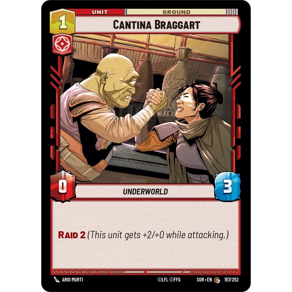 Image for Cantina Braggart (157/252) (SOR) - Star Wars: Unlimited
