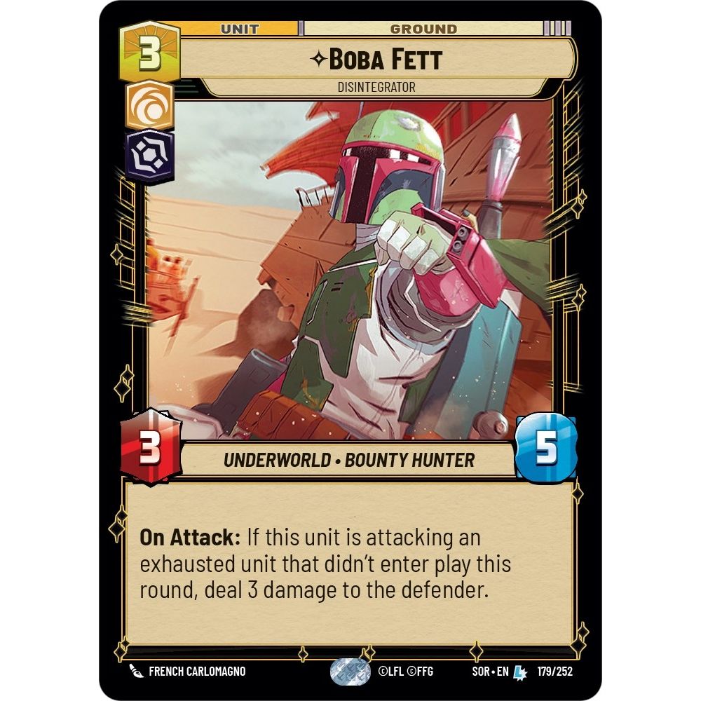 Image for Boba Fett - Disintegrator (179/252) (SOR) - Star Wars: Unlimited