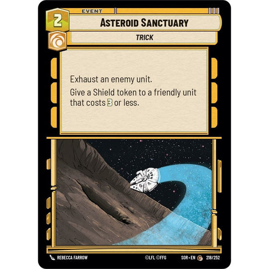Image for Asteroid Sanctuary (218/252) (SOR) - Star Wars: Unlimited