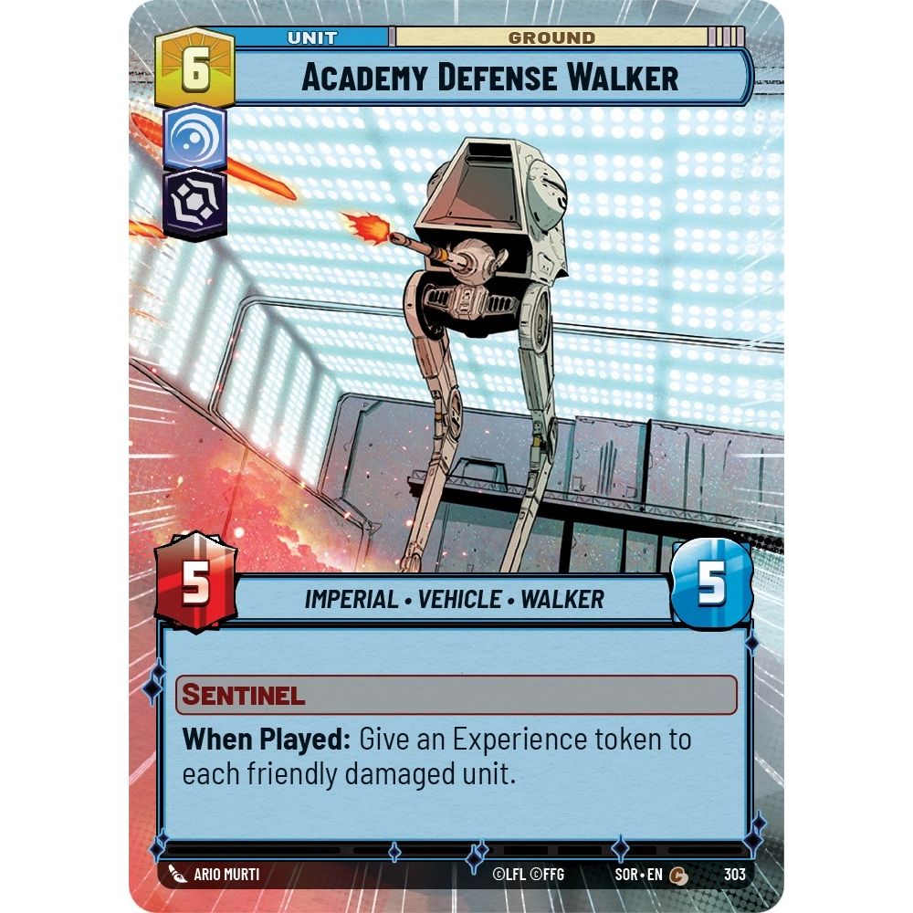 Image for Academy Defense Walker (Hyperspace) (303) (SOR) - Star Wars: Unlimited