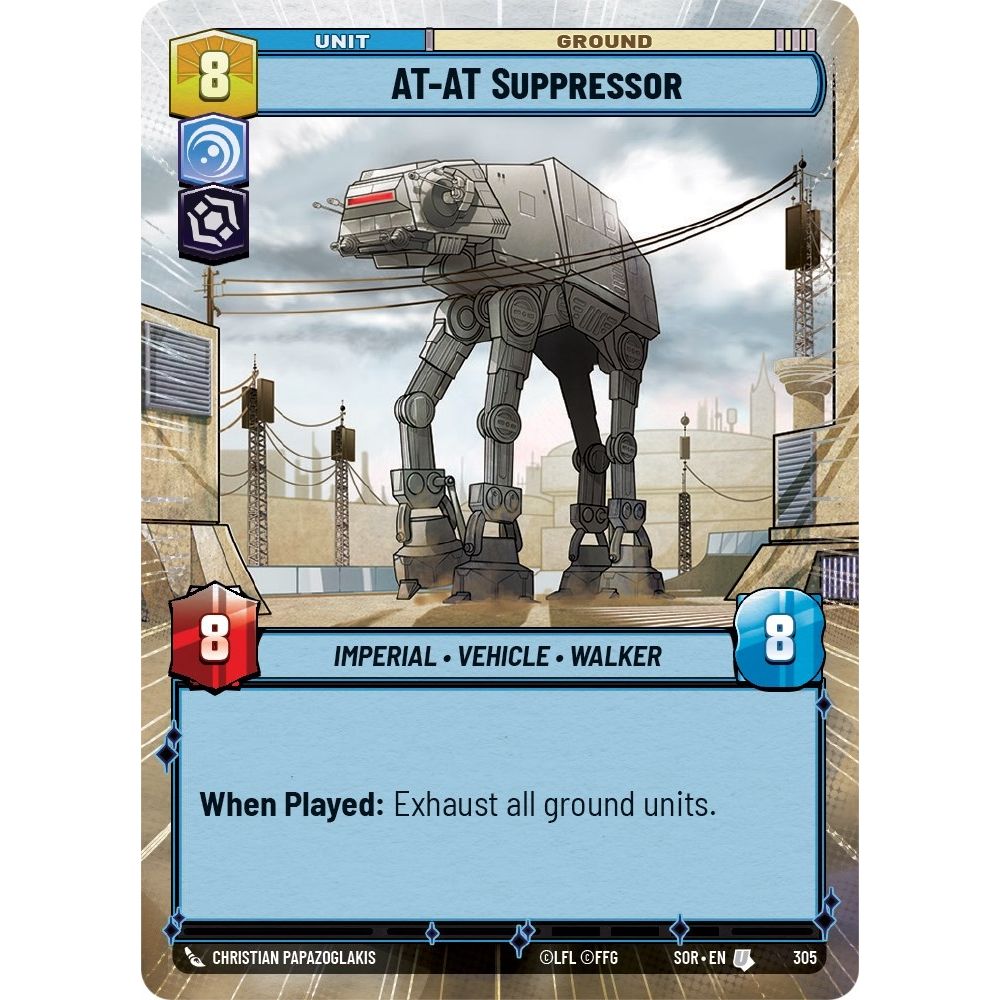 Image for AT-AT Suppressor (Hyperspace) (305) (SOR) - Star Wars: Unlimited