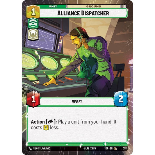 Image for Alliance Dispatcher (Hyperspace) (357) (SOR) - Star Wars: Unlimited