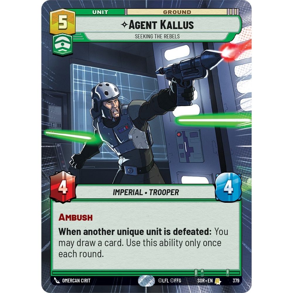 Image for Agent Kallus - Seeking the Rebels (Hyperspace) (379) (SOR) - Star Wars: Unlimited