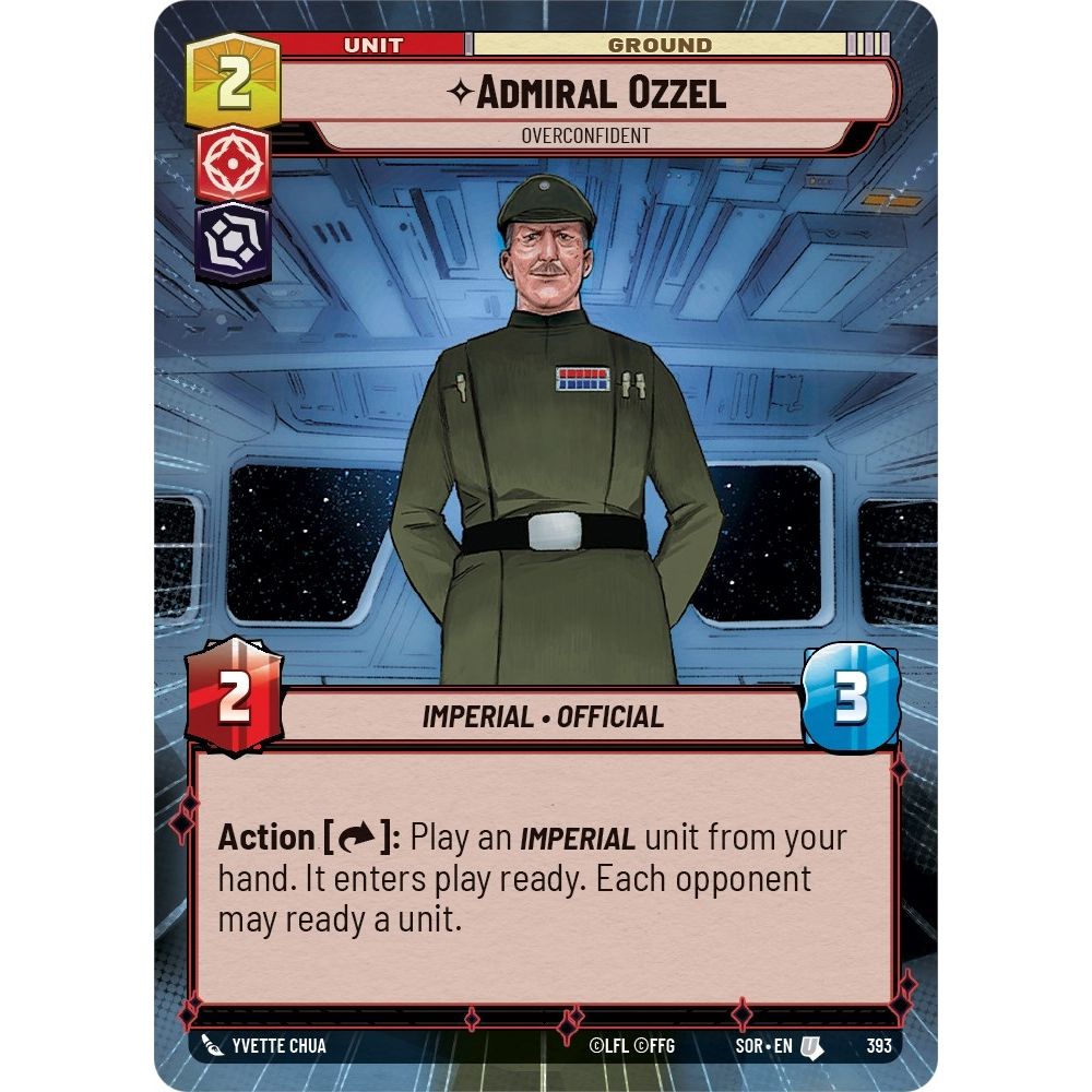 Image for Admiral Ozzel - Overconfident (Hyperspace) (393) (SOR) - Star Wars: Unlimited