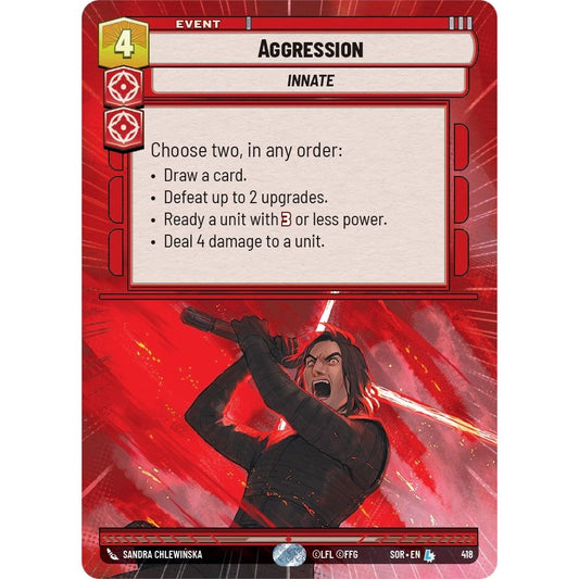 Image for Aggression (Hyperspace) (418) (SOR) - Star Wars: Unlimited