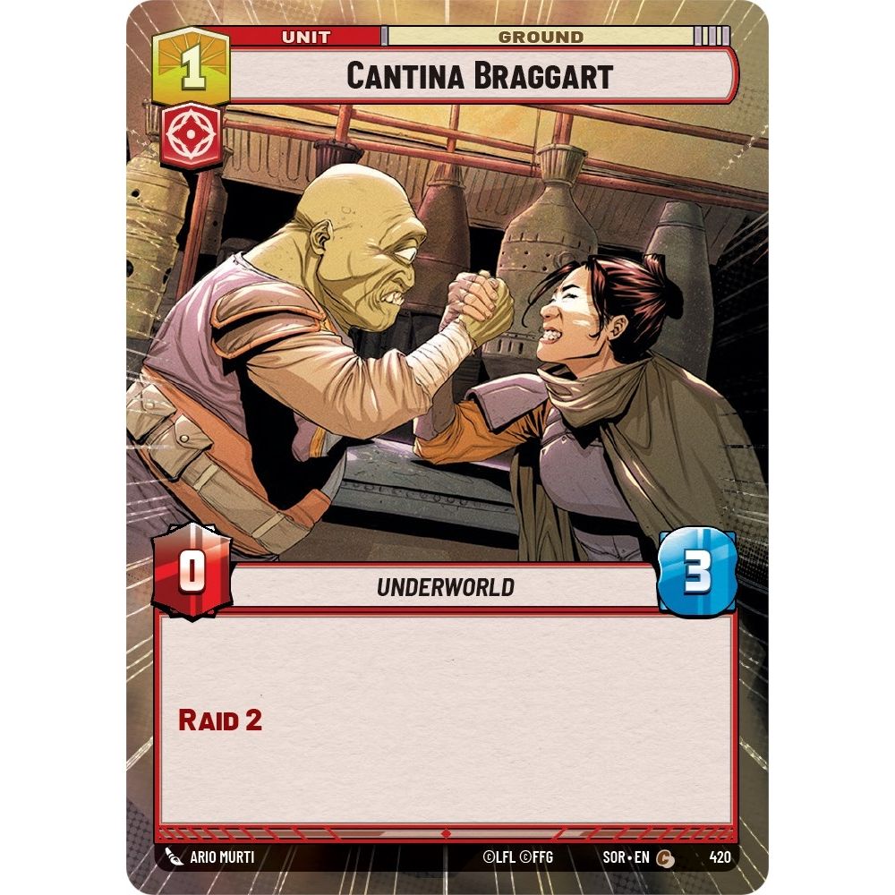 Image for Cantina Braggart (Hyperspace) (420) (SOR) - Star Wars: Unlimited