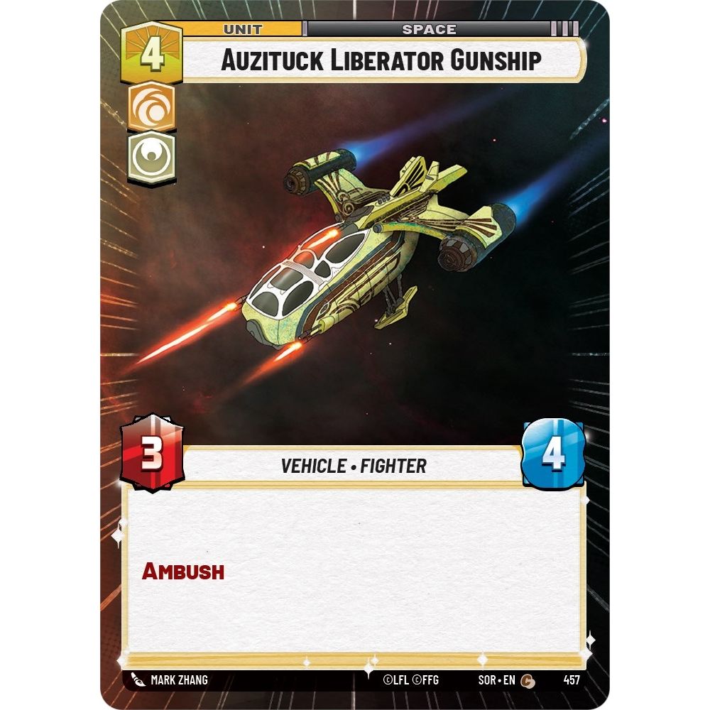 Image for Auzituck Liberator Gunship (Hyperspace) (457) (SOR) - Star Wars: Unlimited