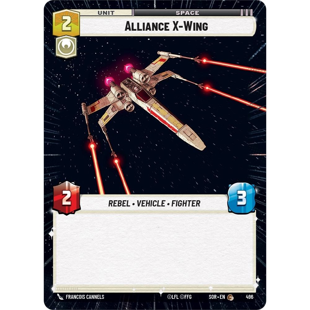 Image for Alliance X-Wing (Hyperspace) (496) (SOR) - Star Wars: Unlimited