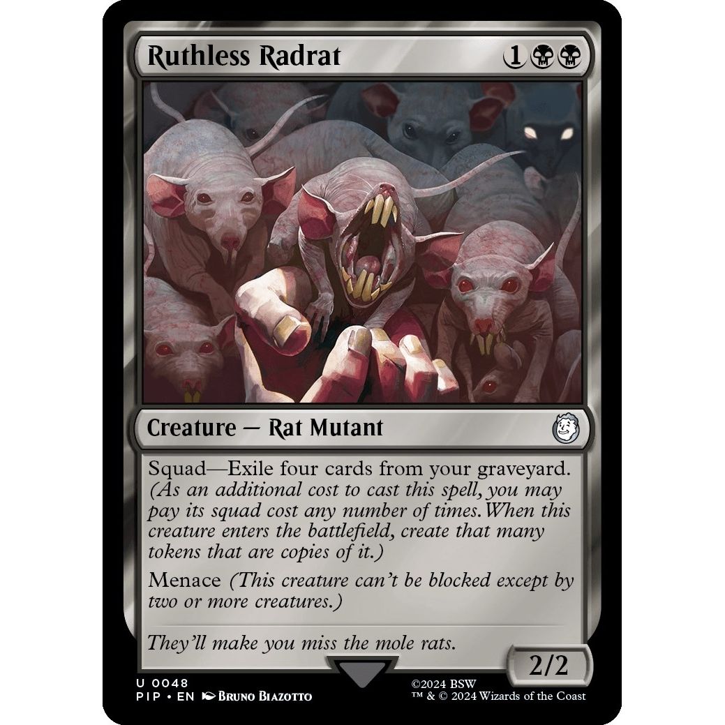 Image for Ruthless Radrat (48) (PIP) - Magic: The Gathering