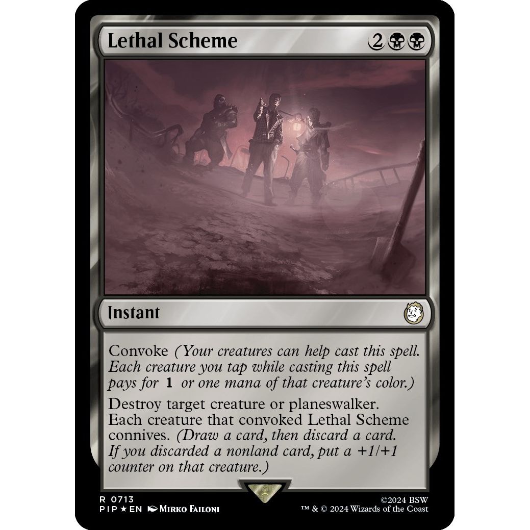 Image for Lethal Scheme (Surge Foil) (713) (PIP) - Magic: The Gathering