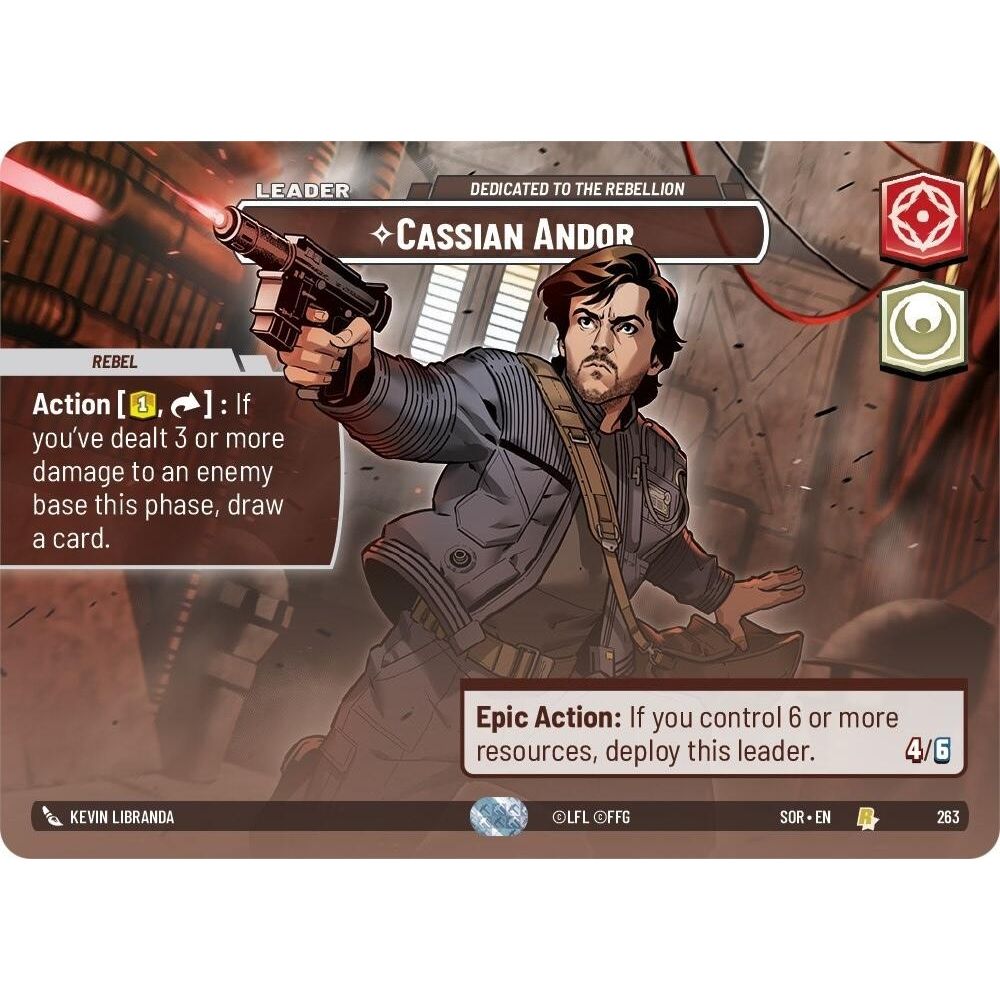 Image for Cassian Andor - Dedicated to the Rebellion (Showcase) (263) (SOR) - Star Wars: Unlimited