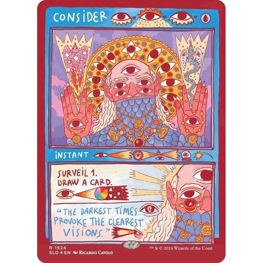 Image for Consider (Rainbow Foil) (1524) (SLD) - Magic: The Gathering