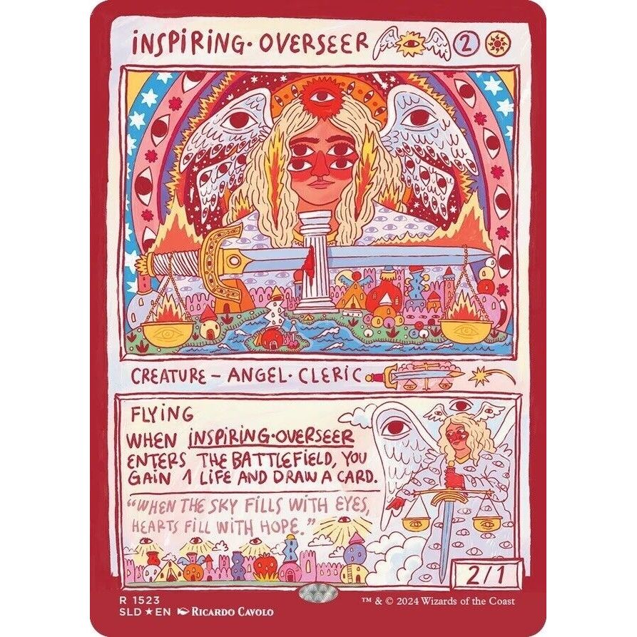Image for Inspiring Overseer (Rainbow Foil) (1523) (SLD) - Magic: The Gathering