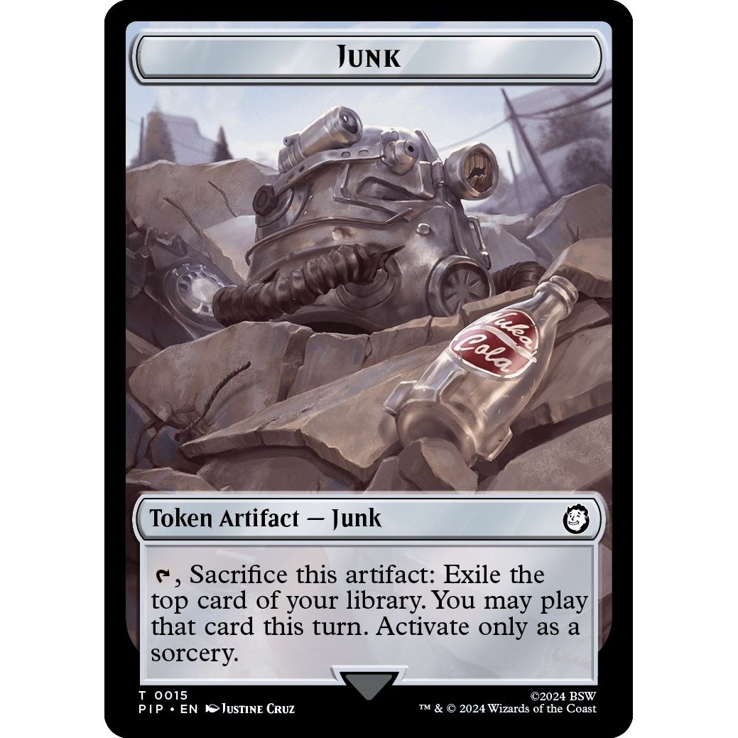 Image for Junk // Treasure Double-Sided Token (15 // 18) (PIP) - Magic: The Gathering