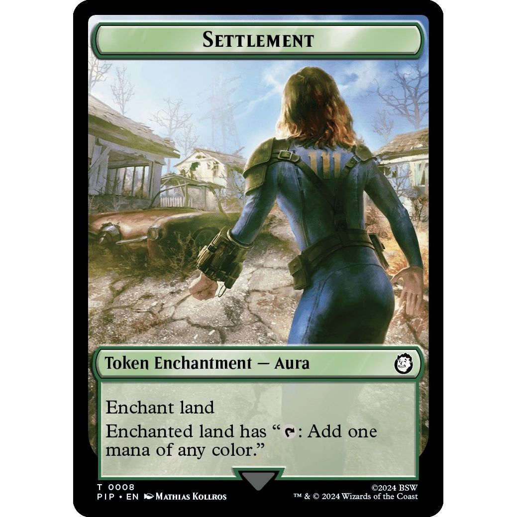 Image for Settlement // Food (0013) Double-Sided Token (8 // 13) (PIP) - Magic: The Gathering