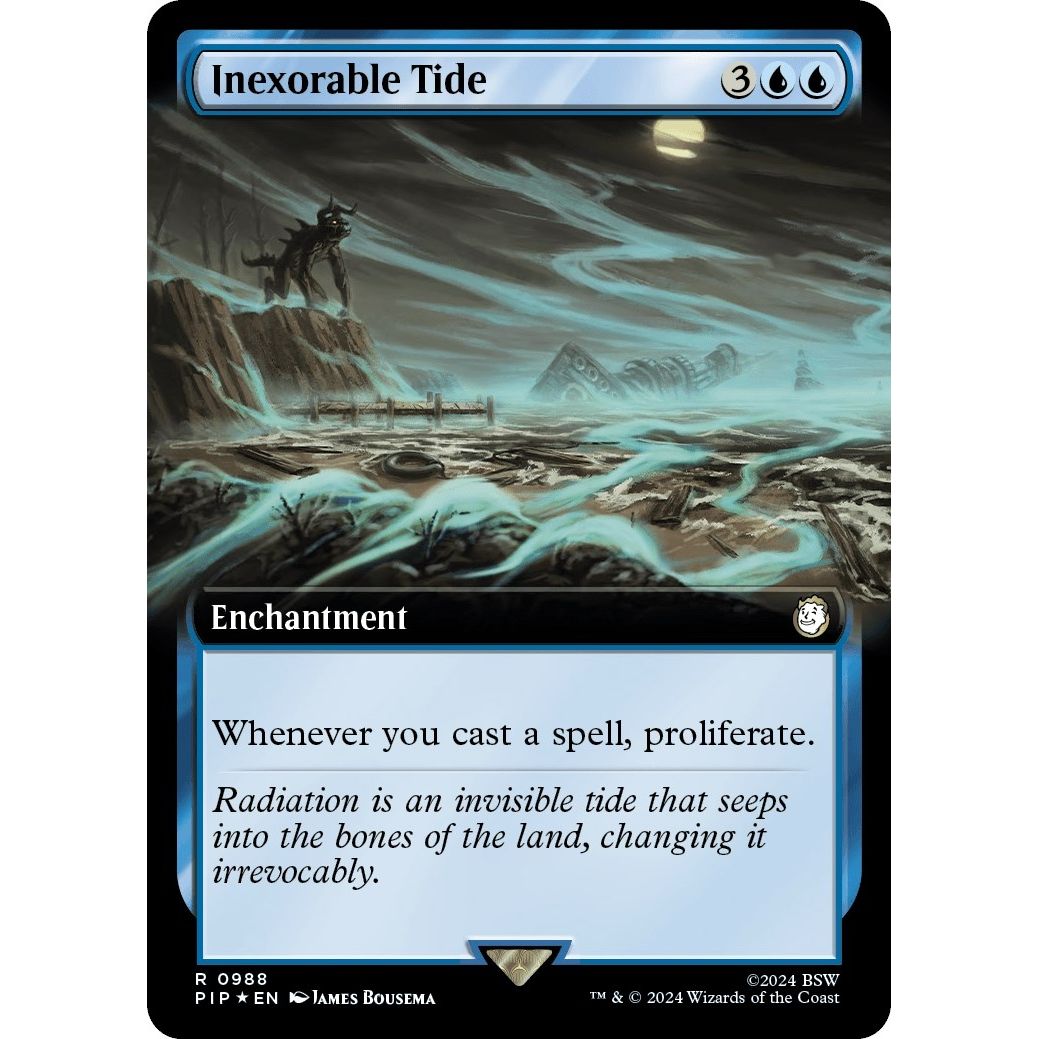Image for Inexorable Tide (Extended Art) (Surge Foil) (988) (PIP) - Magic: The Gathering
