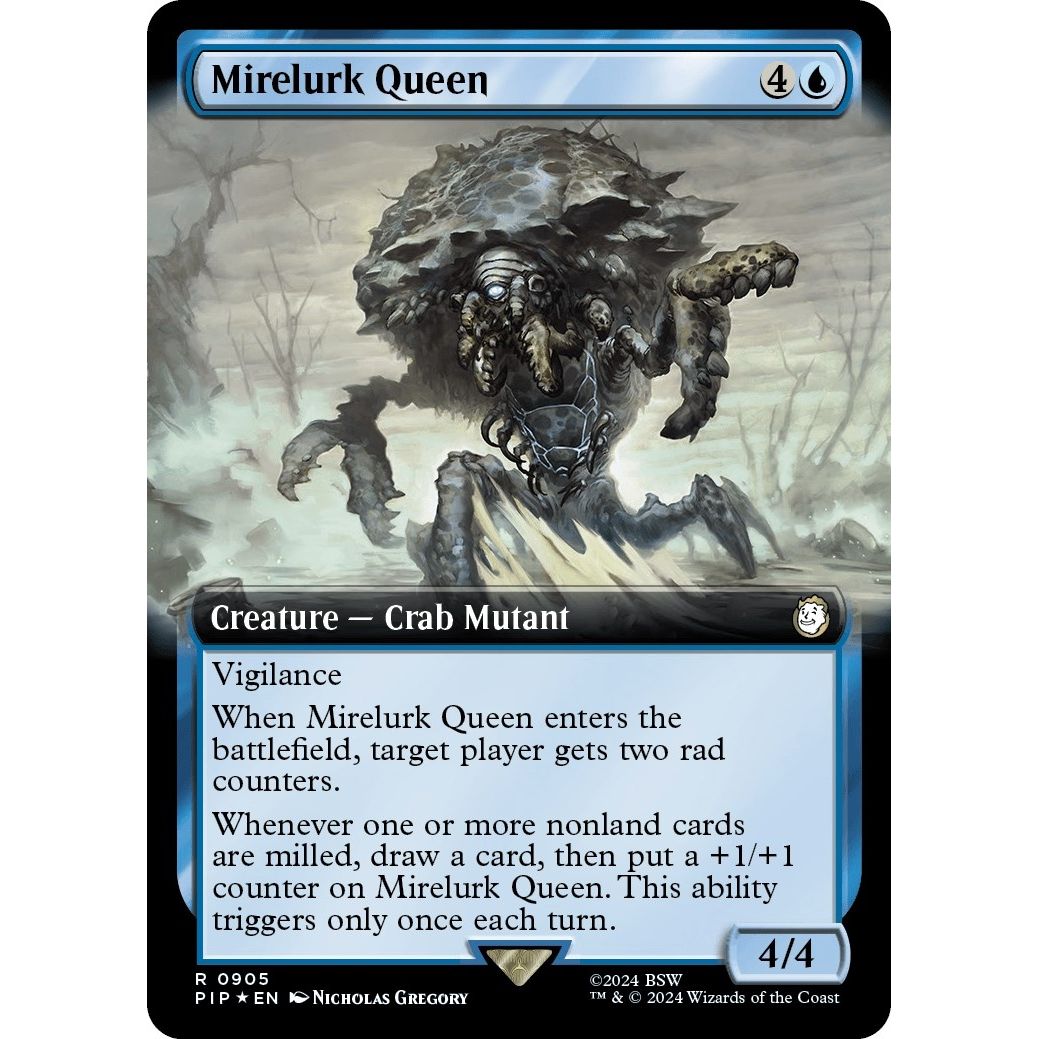 Image for Mirelurk Queen (Extended Art) (Surge Foil) (905) (PIP) - Magic: The Gathering