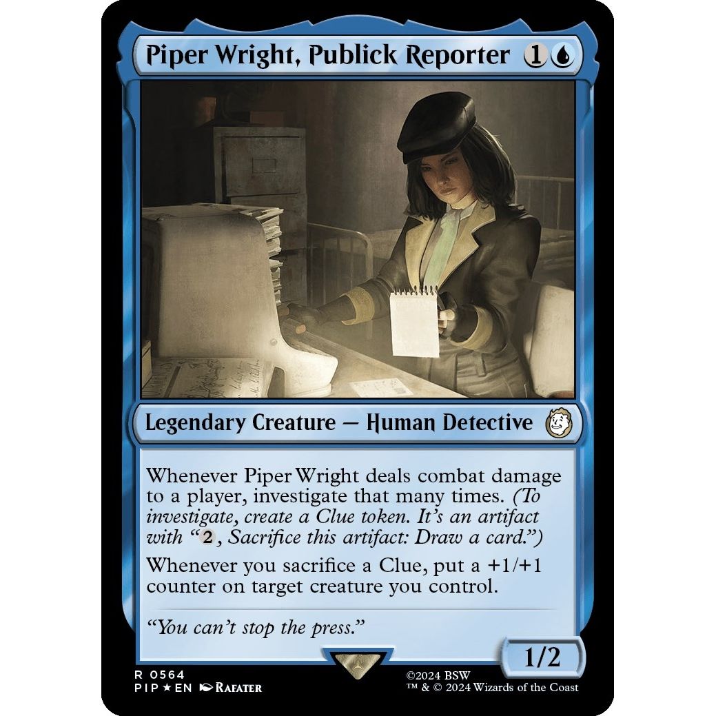 Image for Piper Wright, Publick Reporter (Surge Foil) (564) (PIP) - Magic: The Gathering