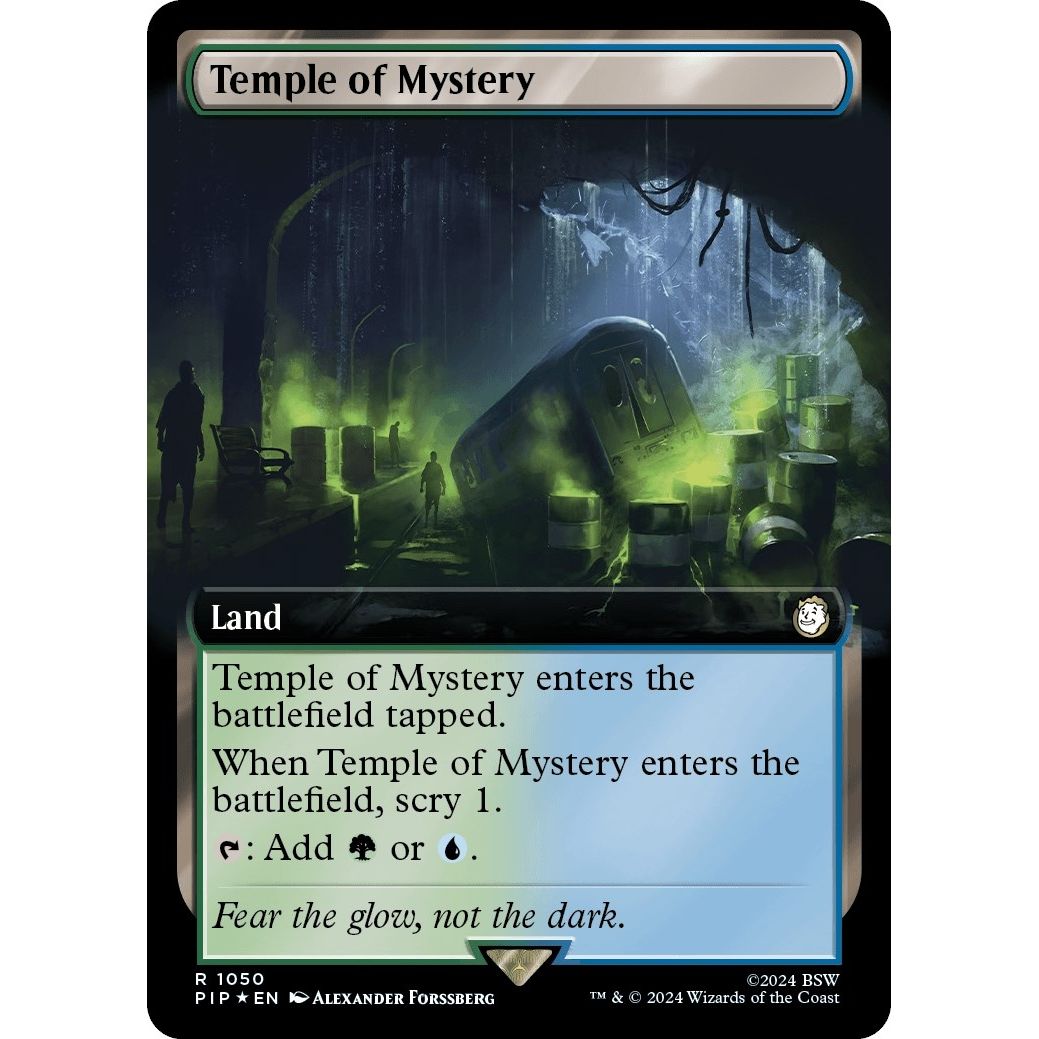 Image for Temple of Mystery (Extended Art) (Surge Foil) (1050) (PIP) - Magic: The Gathering