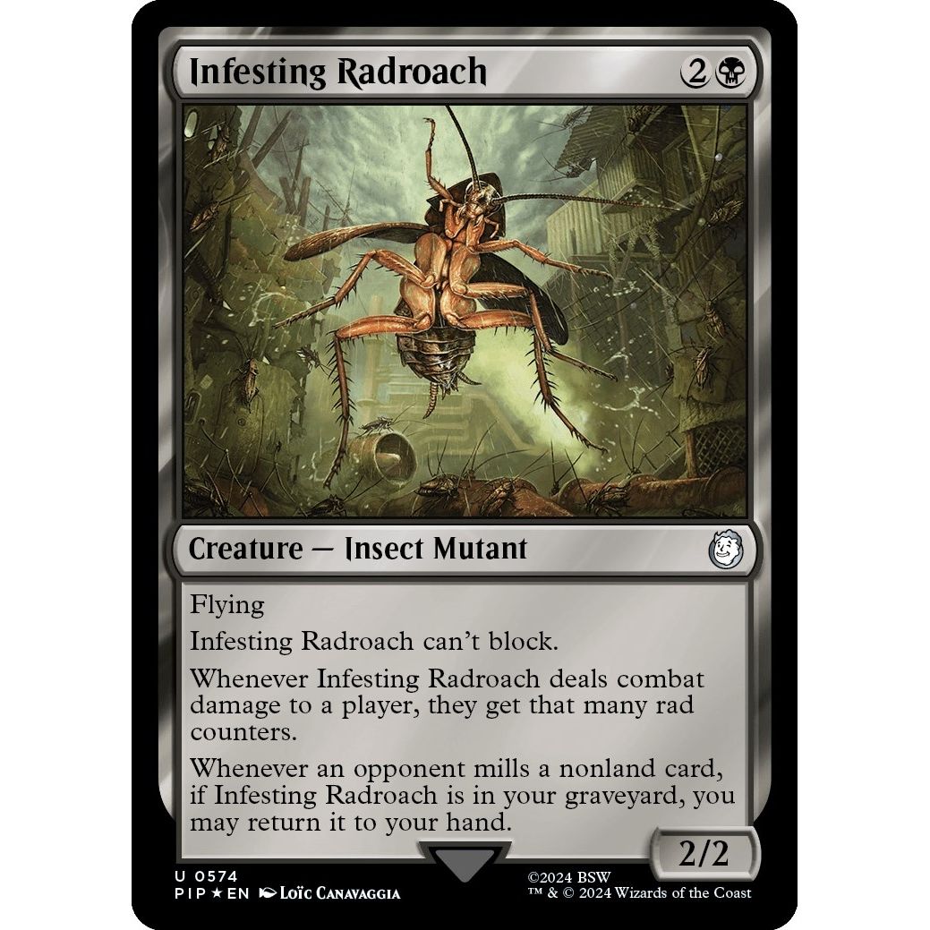 Image for Infesting Radroach (Surge Foil) (574) (PIP) - Magic: The Gathering