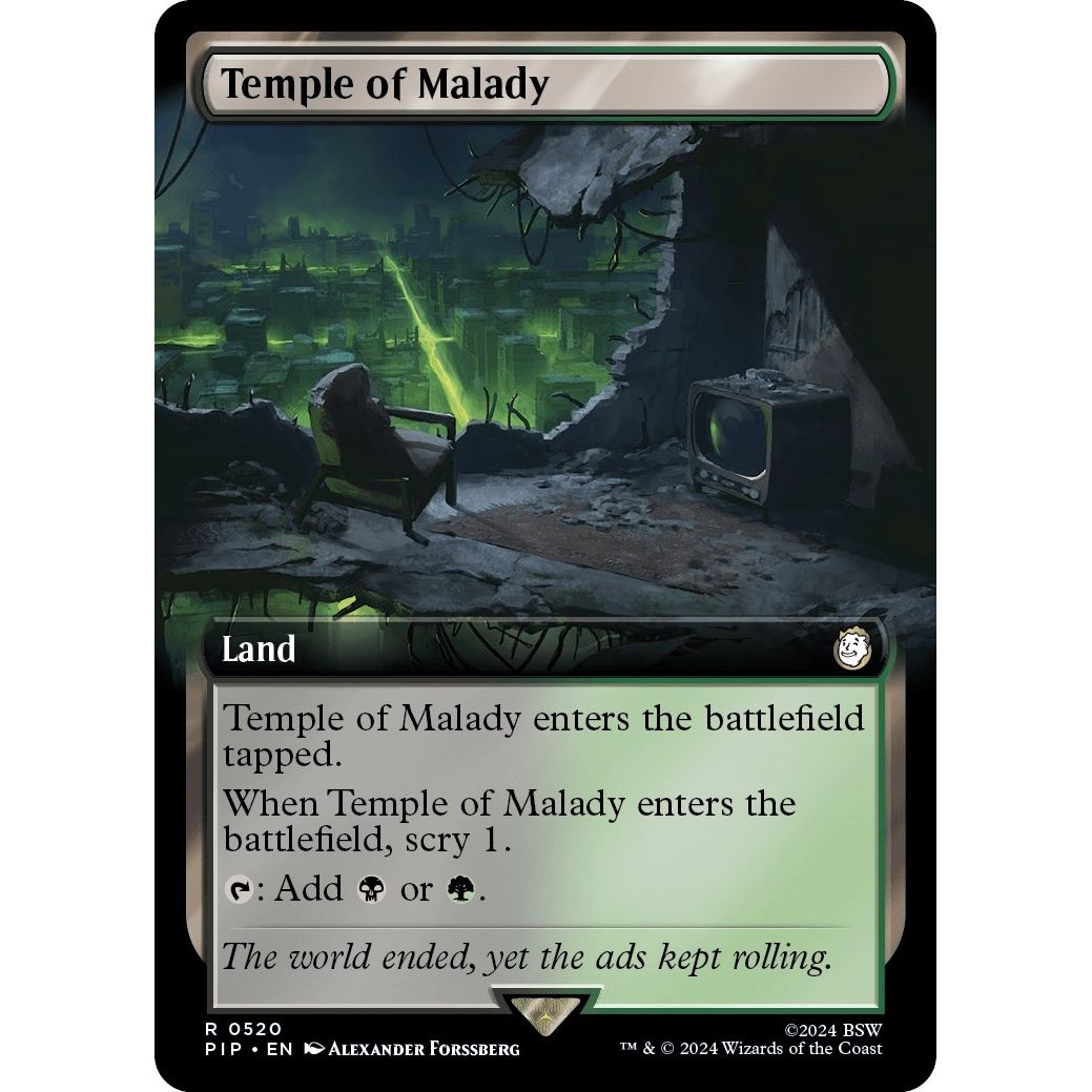 Image for Temple of Malady (Extended Art) (520) (PIP) - Magic: The Gathering