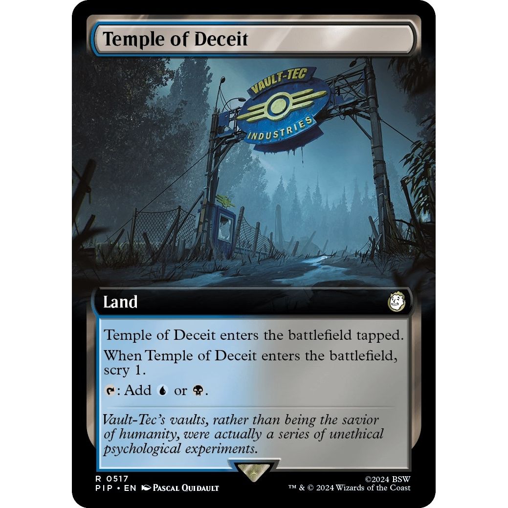 Image for Temple of Deceit (Extended Art) (517) (PIP) - Magic: The Gathering