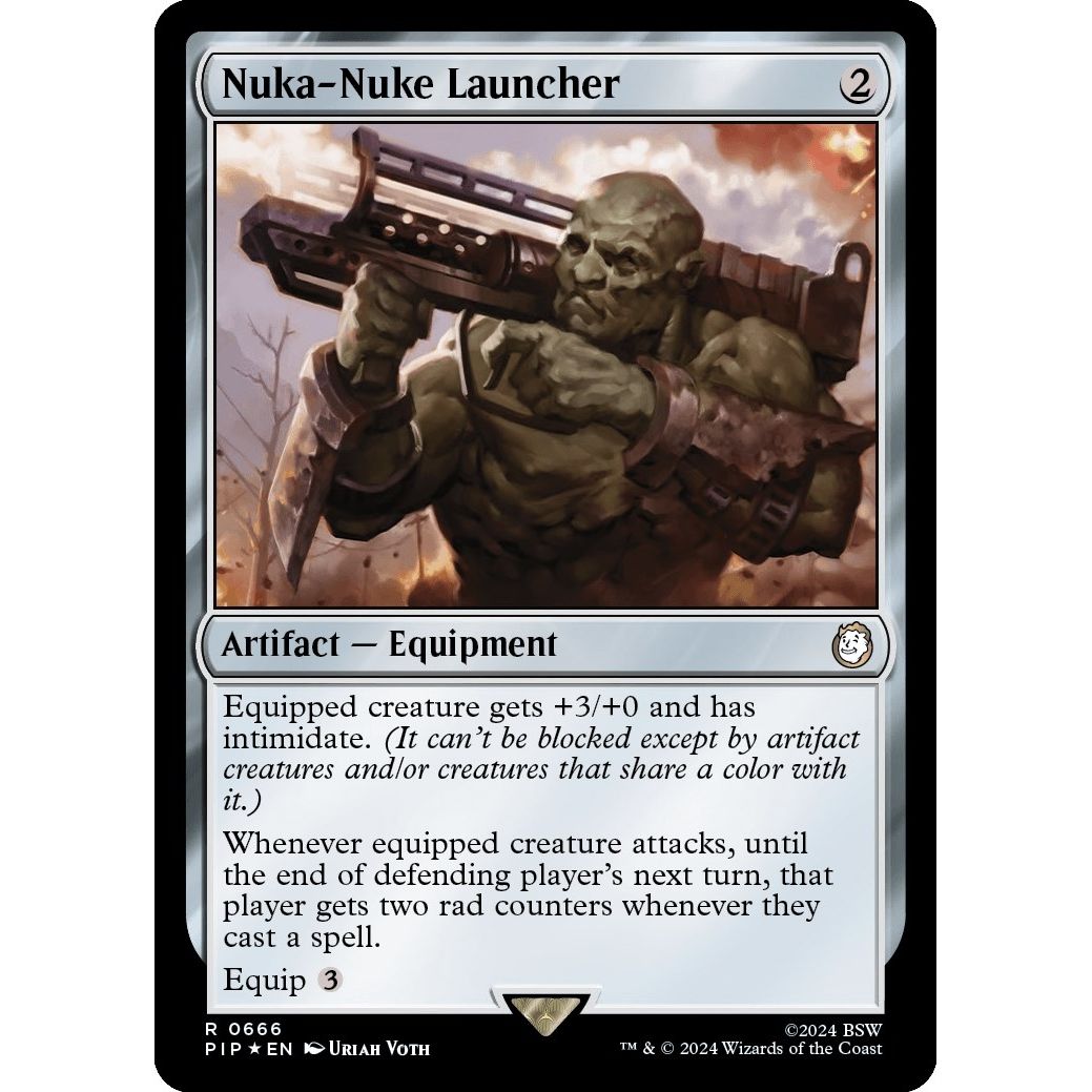 Image for Nuka-Nuke Launcher (Surge Foil) (666) (PIP) - Magic: The Gathering