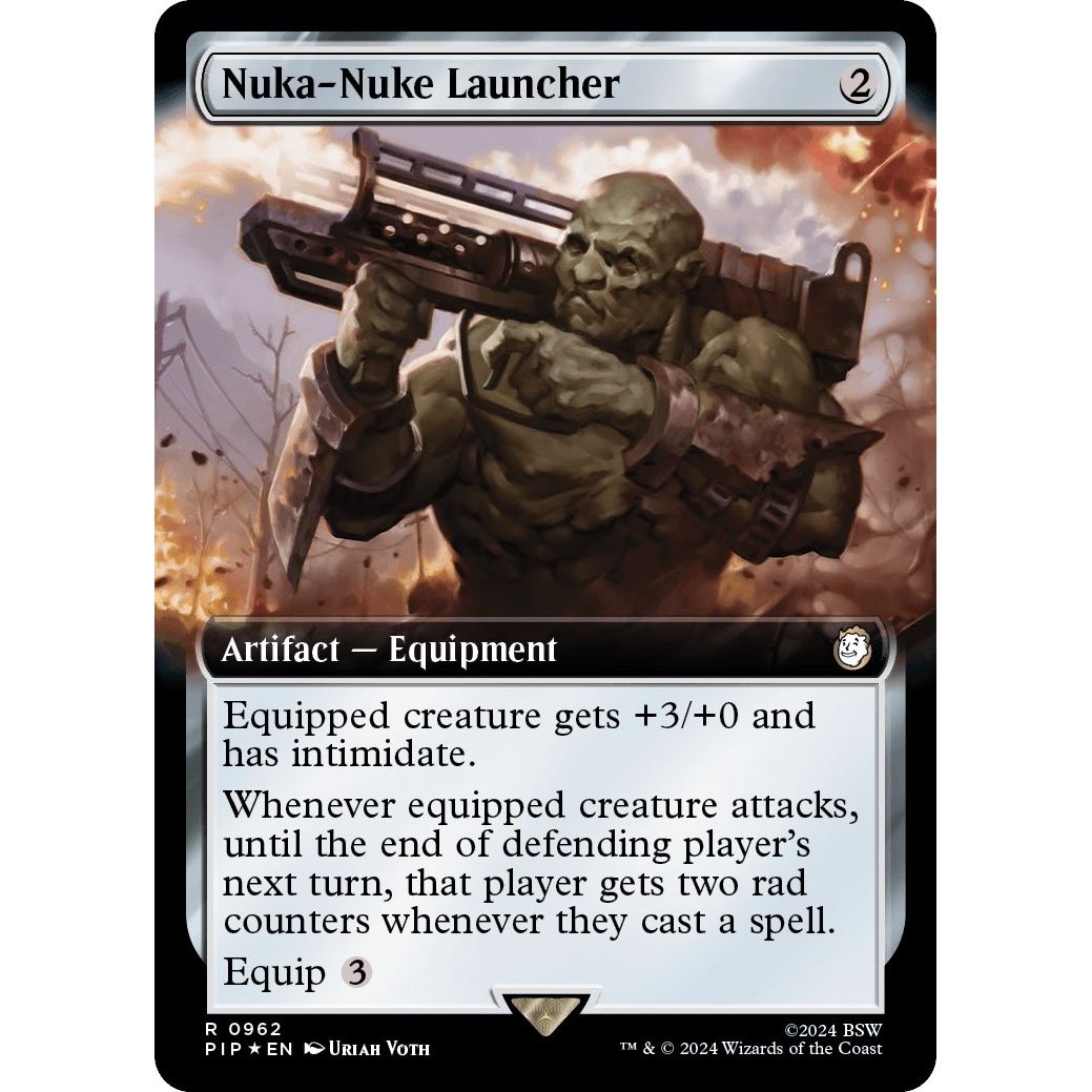 Image for Nuka-Nuke Launcher (Extended Art) (Surge Foil) (962) (PIP) - Magic: The Gathering