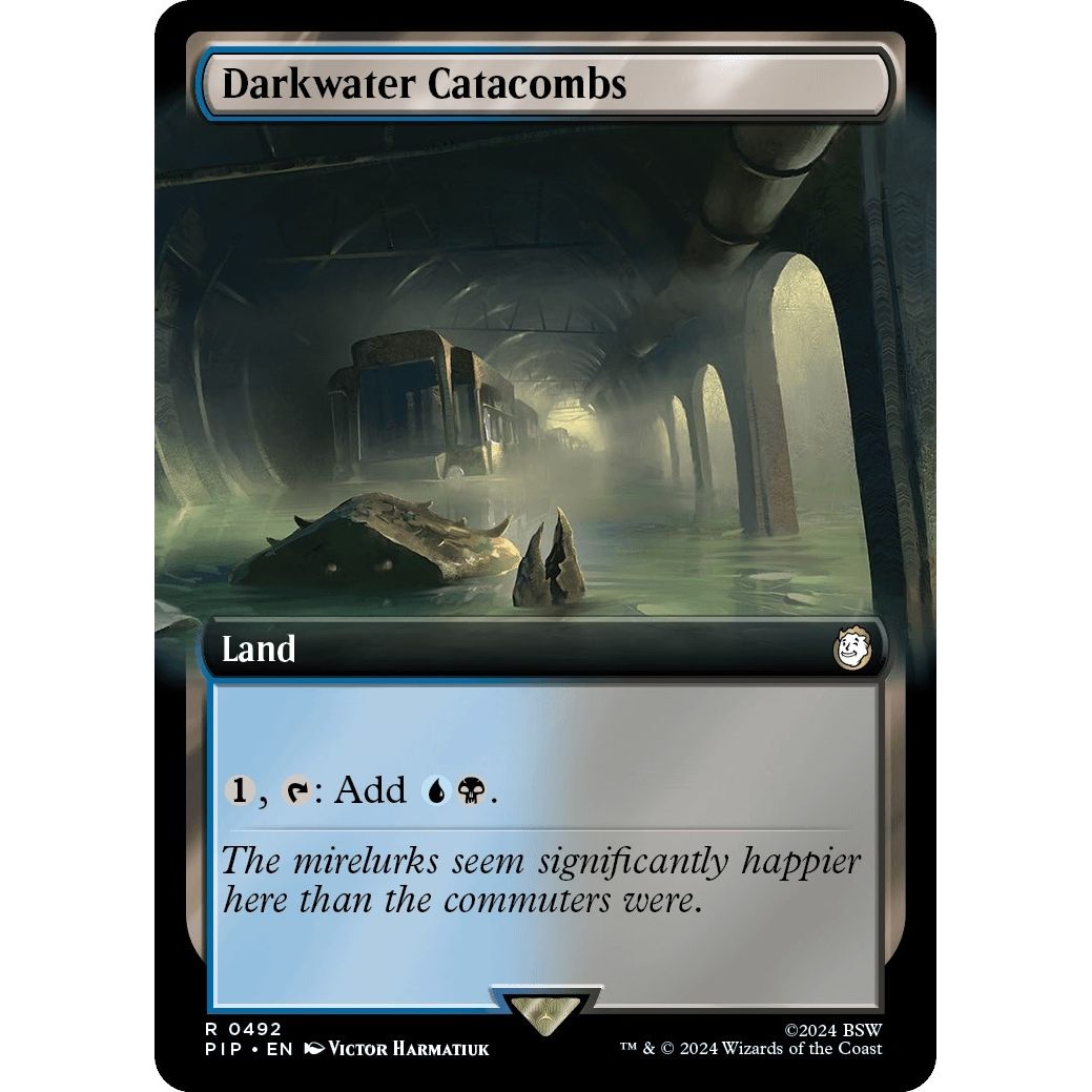 Image for Darkwater Catacombs (Extended Art) (492) (PIP) - Magic: The Gathering