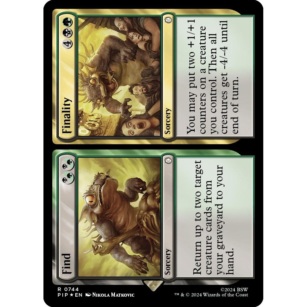 Image for Find // Finality (Surge Foil) (744) (PIP) - Magic: The Gathering