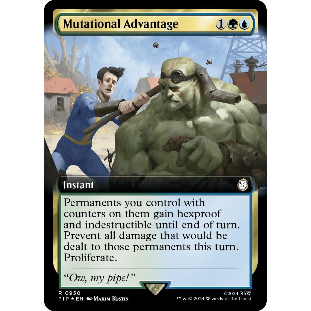 Image for Mutational Advantage (Extended Art) (Surge Foil) (950) (PIP) - Magic: The Gathering