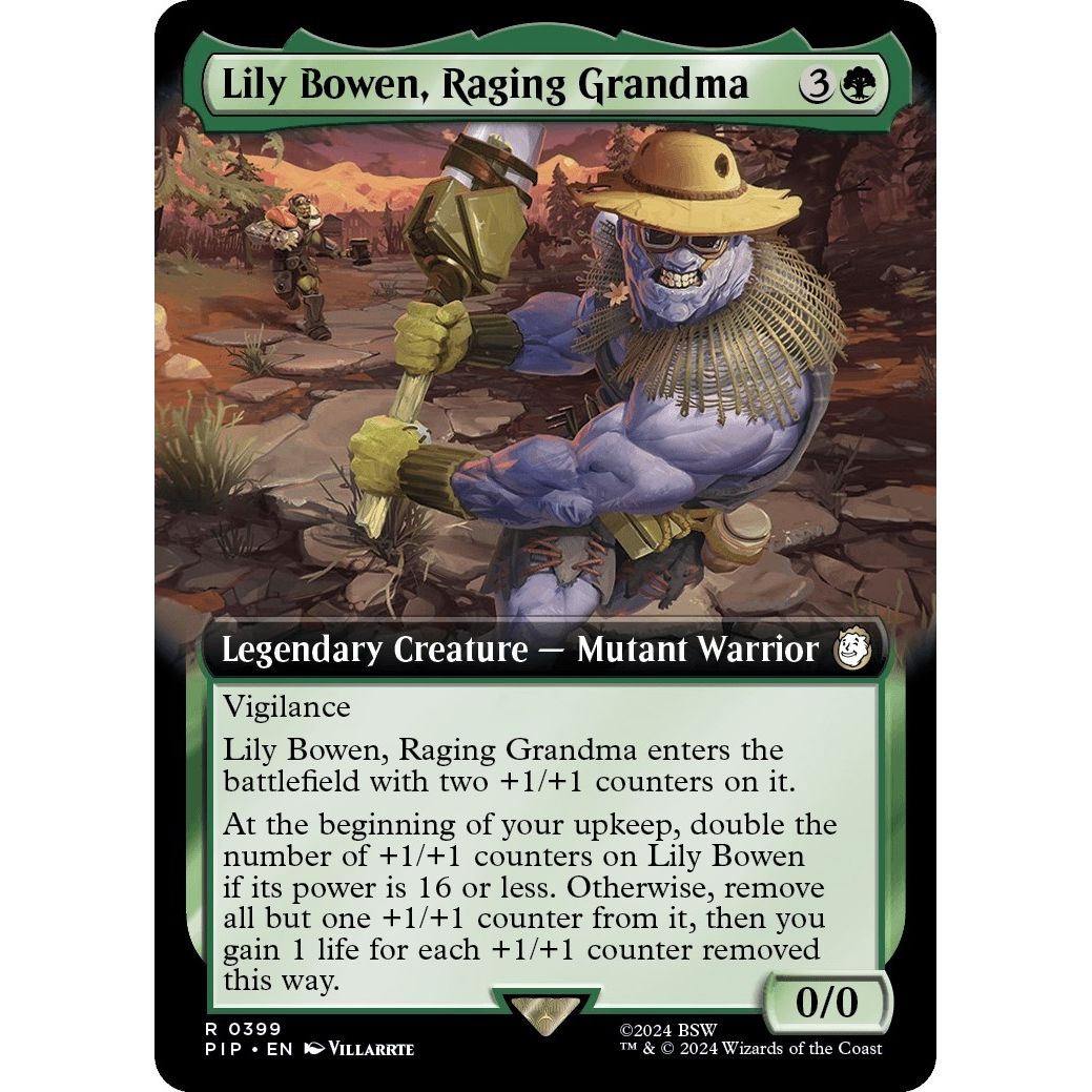 Image for Lily Bowen, Raging Grandma (Extended Art) (399) (PIP) - Magic: The Gathering