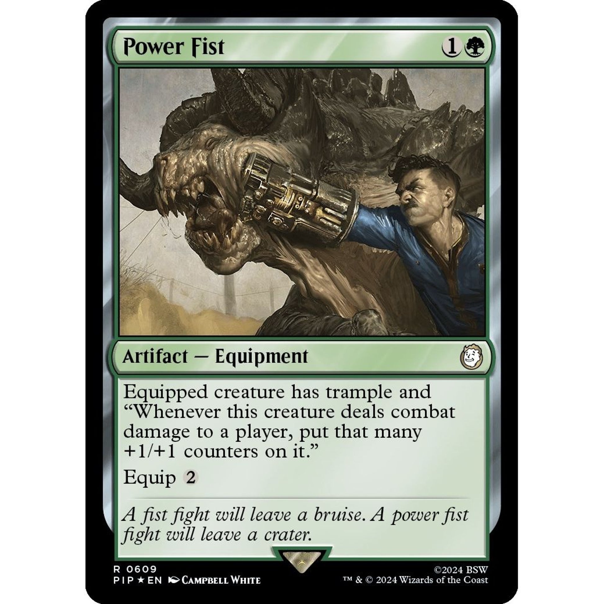 Image for Power Fist (Surge Foil) (609) (PIP) - Magic: The Gathering