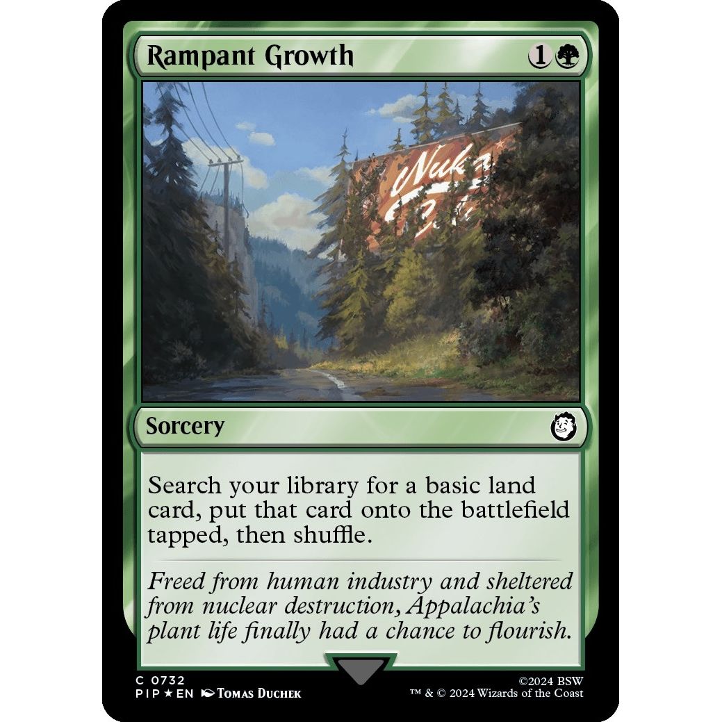 Image for Rampant Growth (Surge Foil) (732) (PIP) - Magic: The Gathering