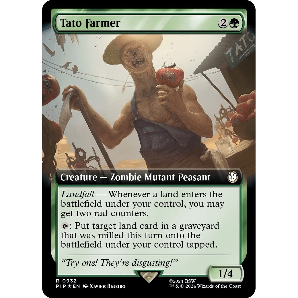 Image for Tato Farmer (Extended Art) (Surge Foil) (932) (PIP) - Magic: The Gathering