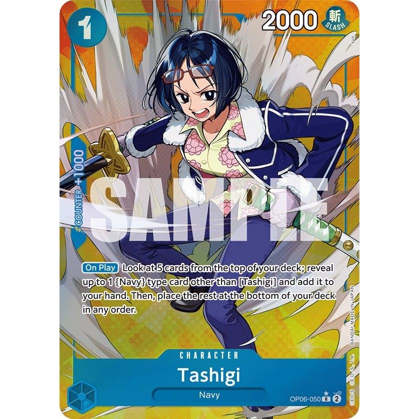 Image for Tashigi (Alternate Art) (OP06-050) (OP06) - One Piece Card Game