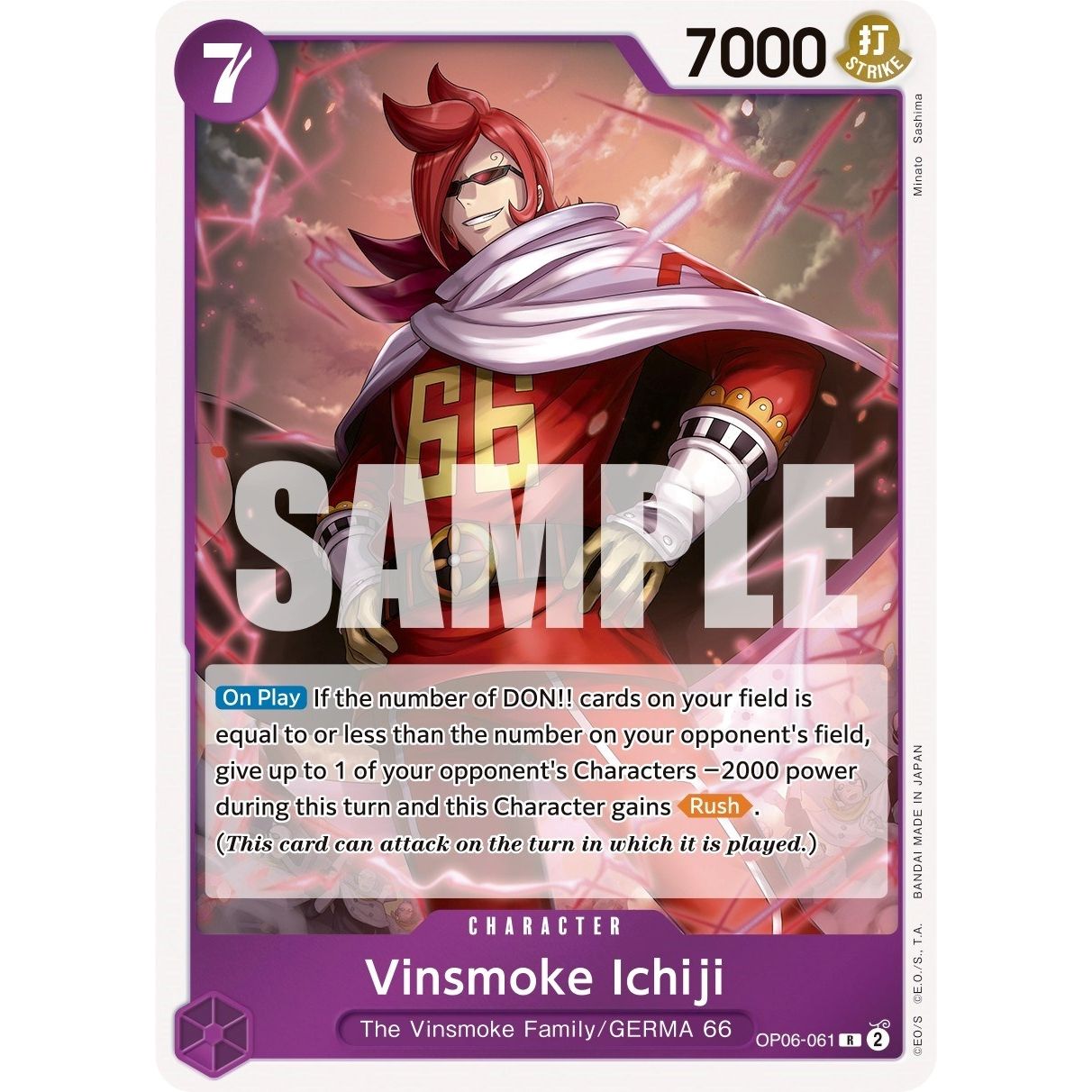 Image for Vinsmoke Ichiji (061) (OP06-061) (OP06) - One Piece Card Game
