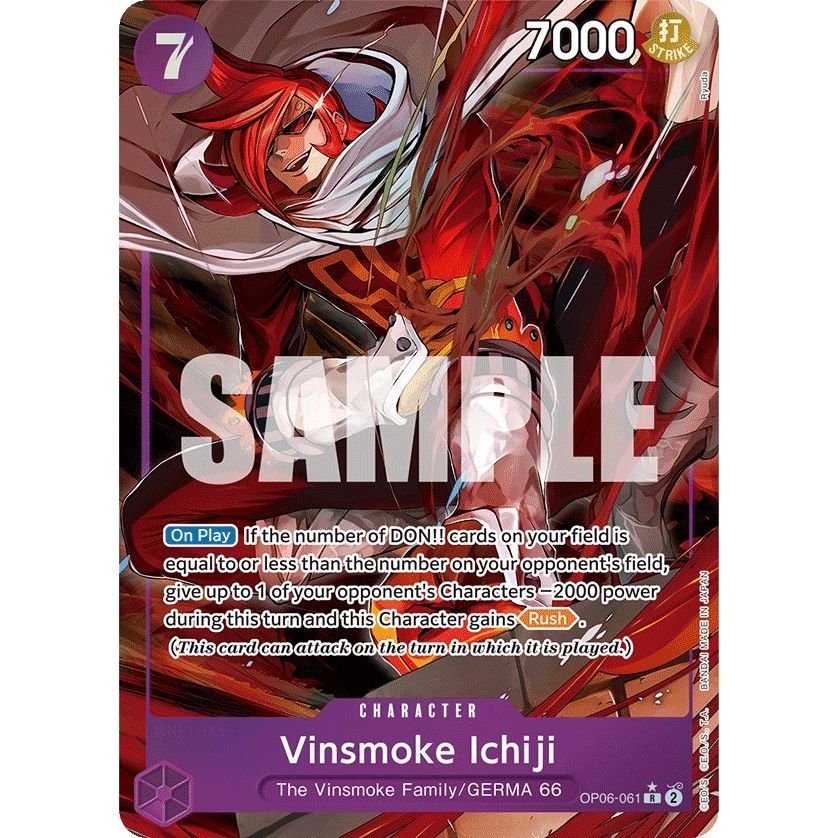 Image for Vinsmoke Ichiji (061) (Alternate Art) (OP06-061) (OP06) - One Piece Card Game