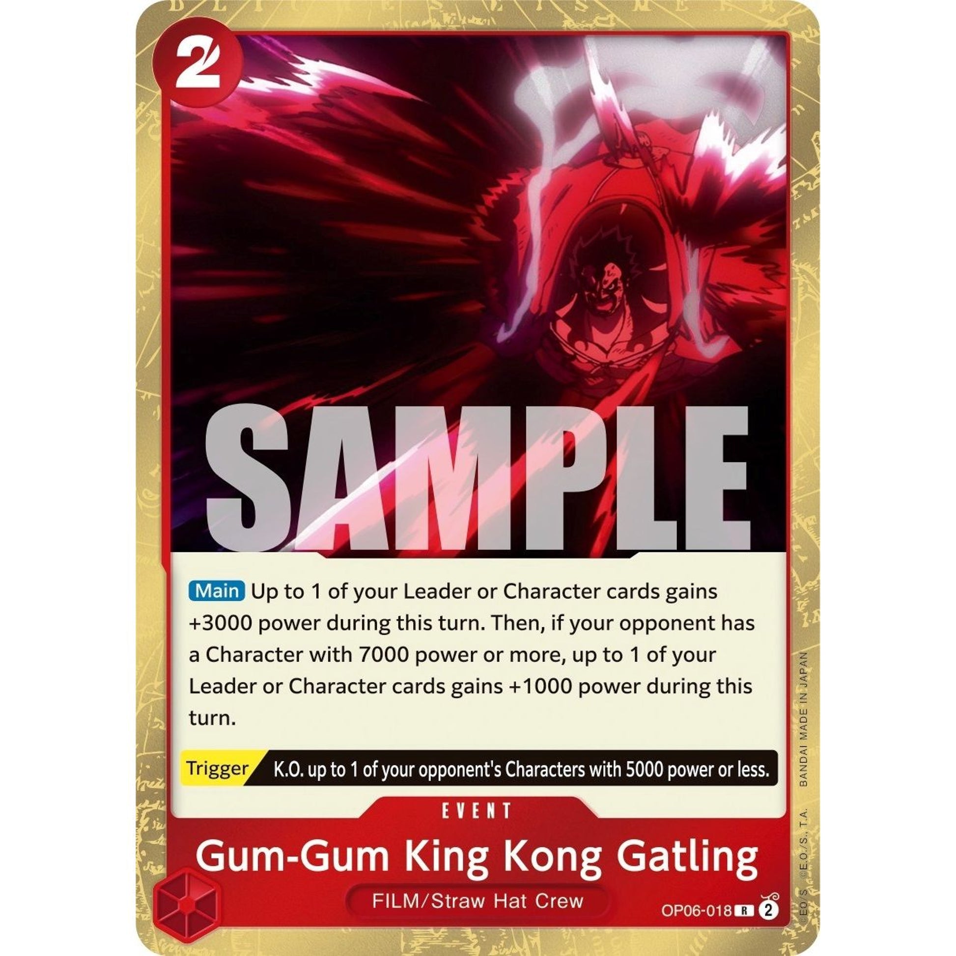 Image for Gum-Gum King Kong Gatling (OP06-018) (OP06) - One Piece Card Game
