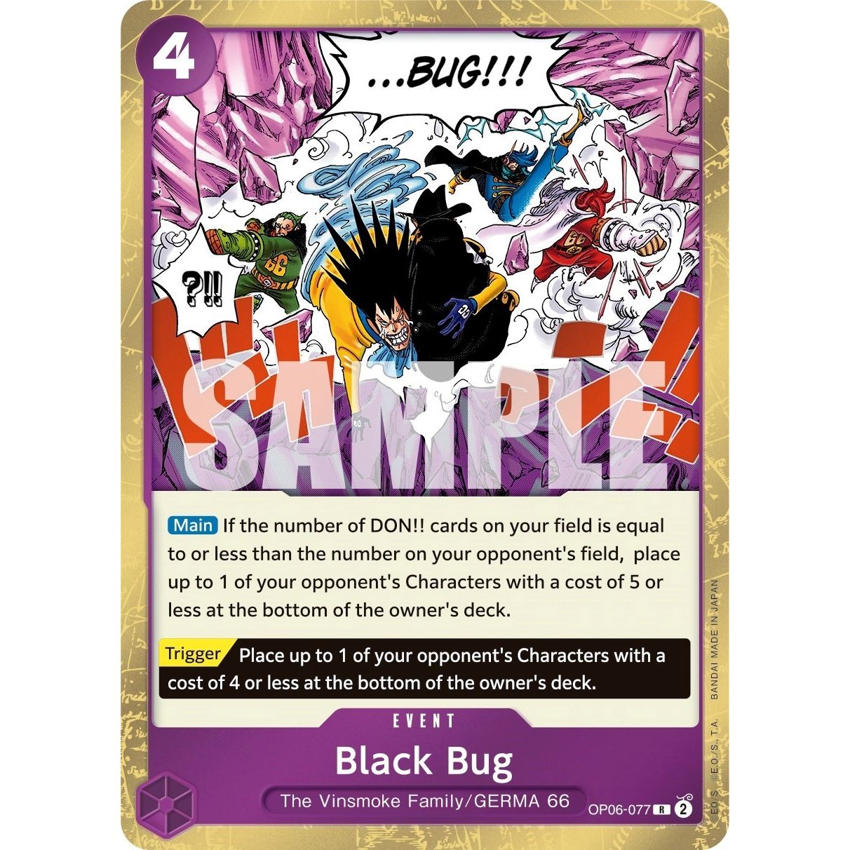 Image for Black Bug (OP06-077) (OP06) - One Piece Card Game