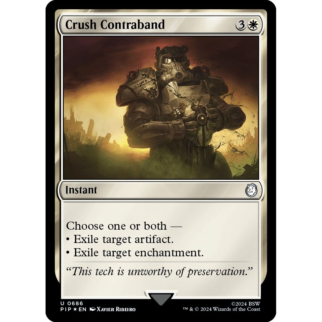 Image for Crush Contraband (Surge Foil) (686) (PIP) - Magic: The Gathering