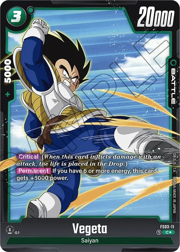 Image for Vegeta - FS03-11 (Bonus Pack Alternate Art) (FS03-11) (FS03) - Dragon Ball Super: Fusion World