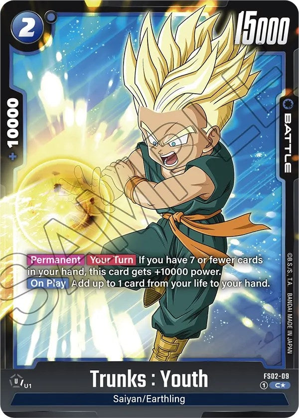 Image for Trunks : Youth - FS02-09 (Bonus Pack Alternate Art) (FS02-09) (FS02) - Dragon Ball Super: Fusion World