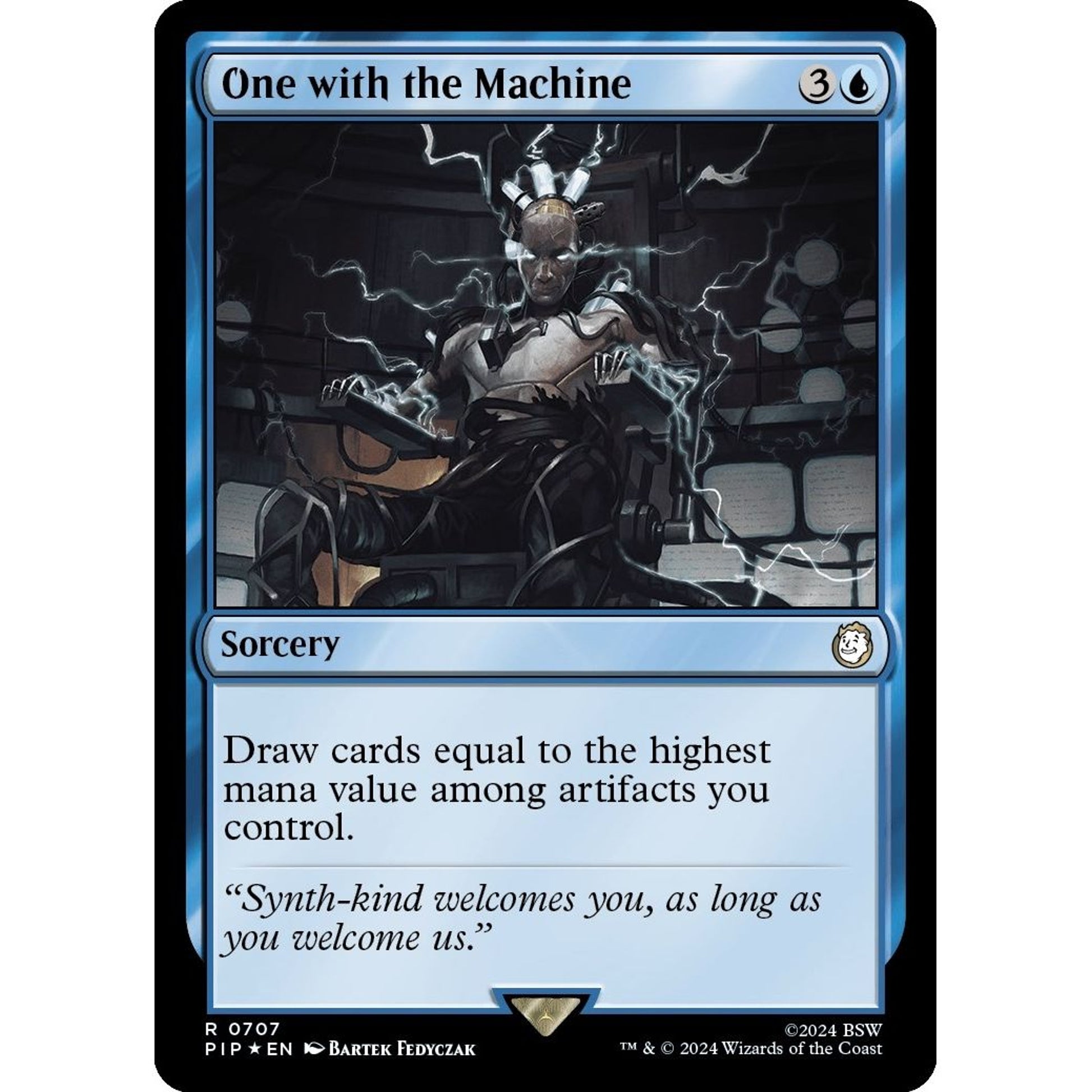 Image for One with the Machine (Surge Foil) (707) (PIP) - Magic: The Gathering